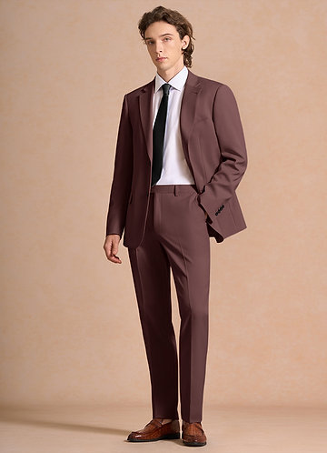 James Espresso Structured Stretch Suit front