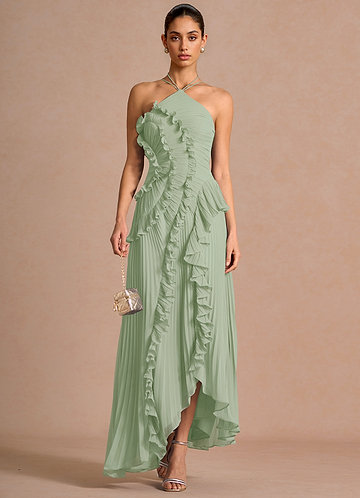 Hatsu Light Green Maxi Dress image1