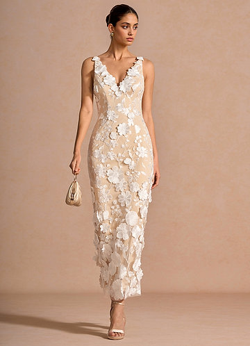 Cireth White Maxi Dress image1