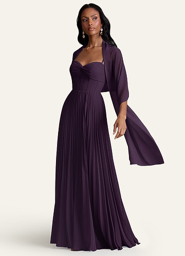 Azazie Allessia Ready to Ship Plum Maternity Bridesmaid Dresses | Azazie