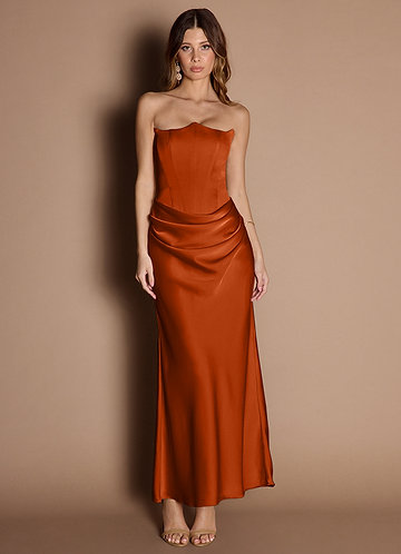 vestido Maxi Ferrugem Trinity image1