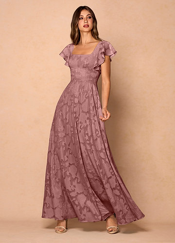 button down long dress ALMA TAUPE ORANGE BUTTON DOWN FLORAL DRESS – Joanie and Burt main image 0