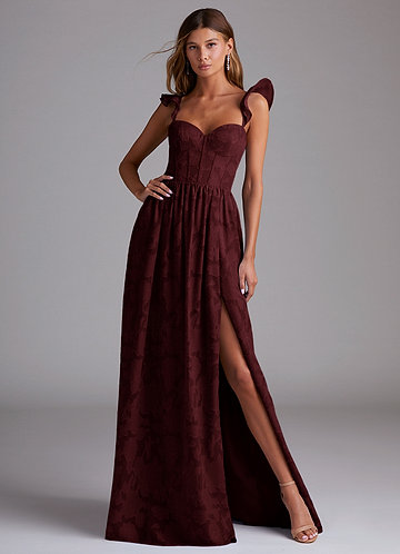 Denisse Wine Maxi Dress image1
