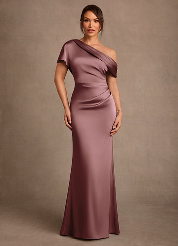 Vintage Mauve Modest Modest Dresses | Azazie