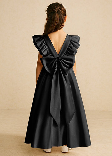 Azazie Piglette Klänningar för brudeflicka Klä A-Line i Matt satäng Rosett image1