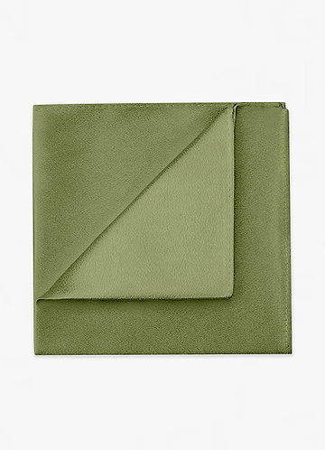 front Metallic Satin Pocket Square