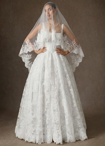 front Kanten mantilla Juliette vingertopsluier