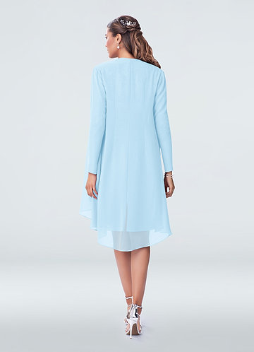 Valencia Knotted Dress - Sky Blue