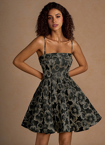 Mirelle Black Short Prom Dress image1