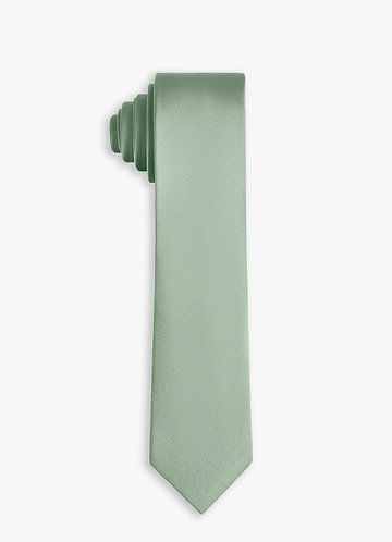 front Stretch Satin Skinny Tie