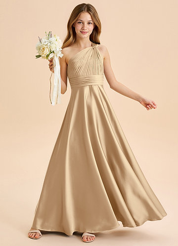 Azazie Hermione Junior Bridesmaid Dress in Dark Navy | Azazie Azazie Hermione Junior Bridesmaid Dress in Dark Navy | Azazie