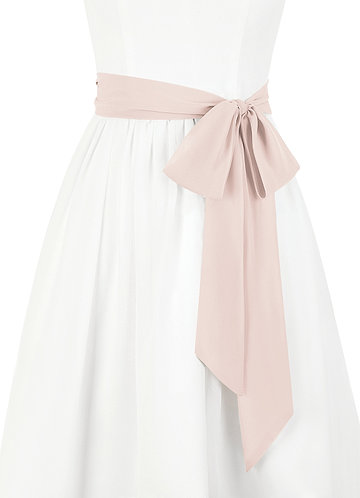 front Azazie Matching Color Chiffon Sash