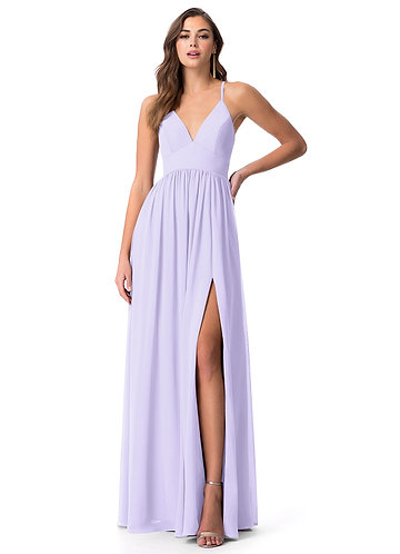 lilac maxi bridesmaid dress