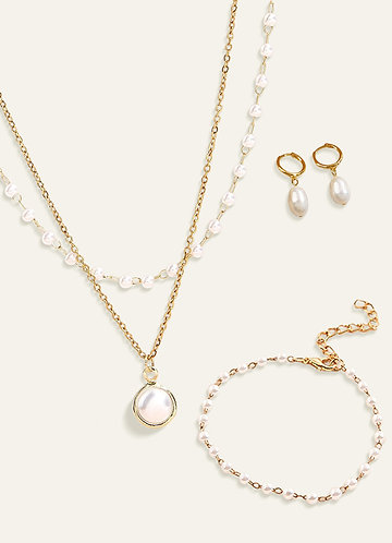 front Bleeker Pearl Set