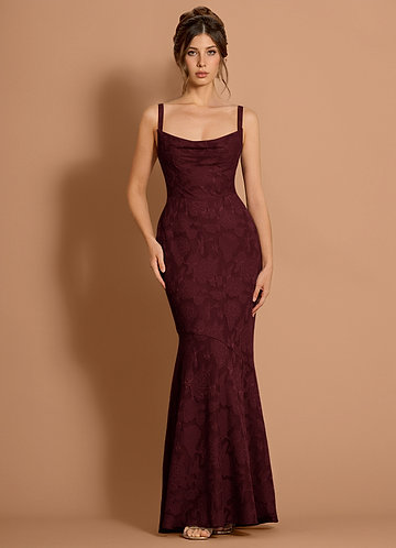 Aubrey Wine Maxi Dress image1