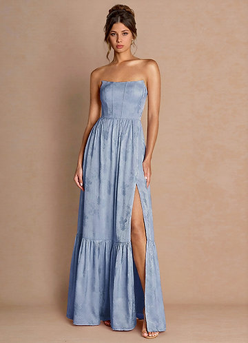 vestido Maxi Pó Azul Floria image1