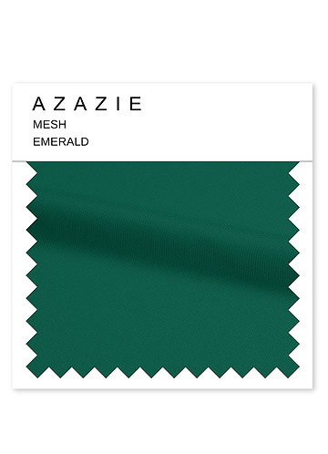front Azazie Emerald Mesh Swatch