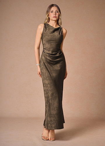 vestido Maxi Café Marrom Elena image1