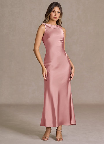 Cyanee Light Pink Maxi Dress image1