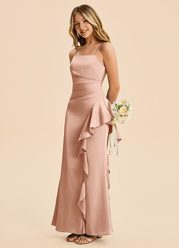 rose gold jr bridesmaid dresses Juniors Hazel Sequin Dress
