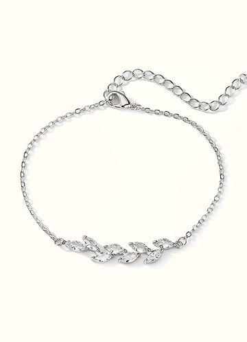 front Willow Branch Zircon Bracelet