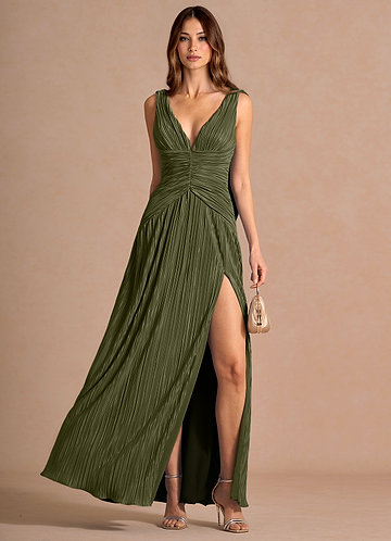 Quellia Moss Green Maxi Dress image1