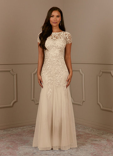 Champagne Modest Modest Dresses