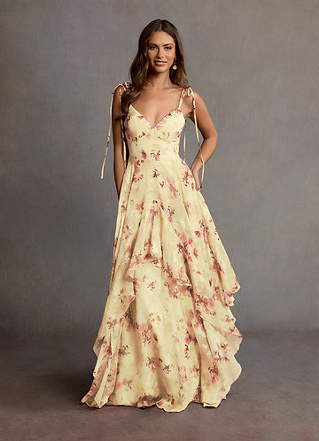 Robe Longue Jaune Clair Harmony image1