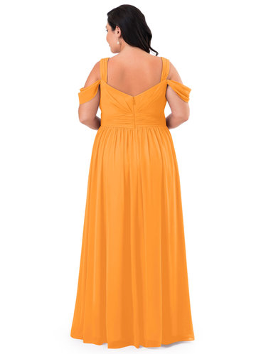 burnt orange bridesmaid dresses plus size