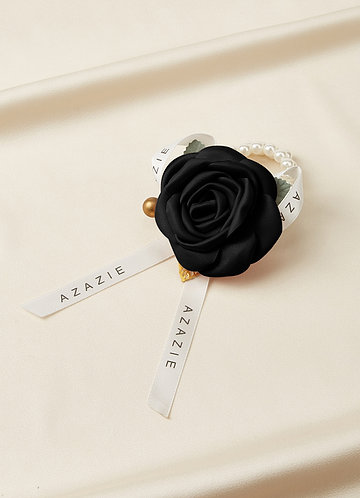 front Matching Color Matte Satin Wrist Corsage