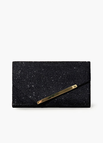 front Micronized Glitter Envelope Bag
