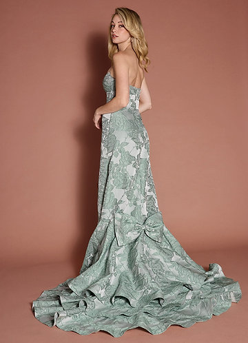 Bridget Mint Bow Gown image1