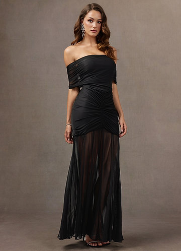 Janelle Black Maxi Dress image1