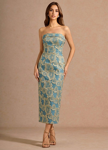 Valorae Lake Blue Maxi Dress image1