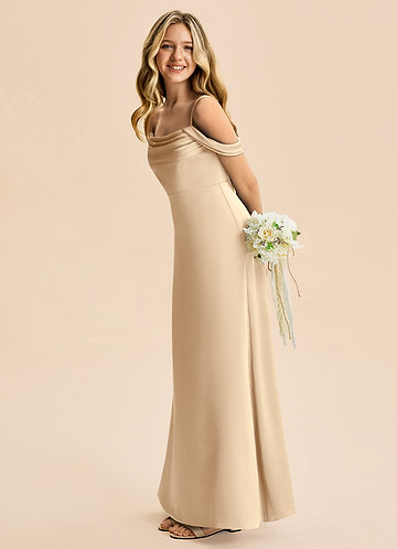Azazie Arabella Junior Bridesmaid Dress in Sangria | Azazie
