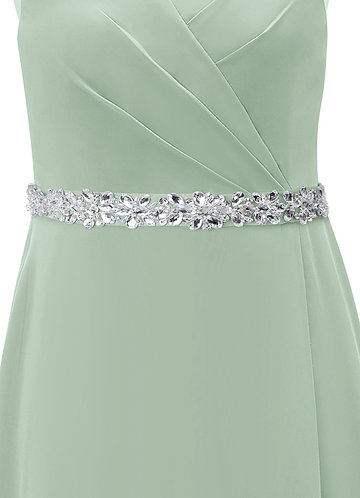 front Chiffon Sash with Starlight Beading