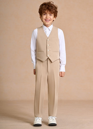 front Oliver Tan Boys Vest