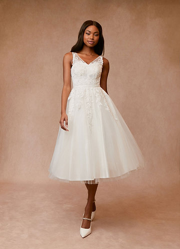 Tea Length Wedding Dresses Azazie