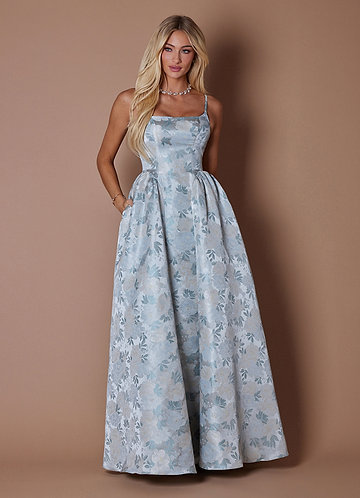 Maddie Icy Blue Maxi Dress image1