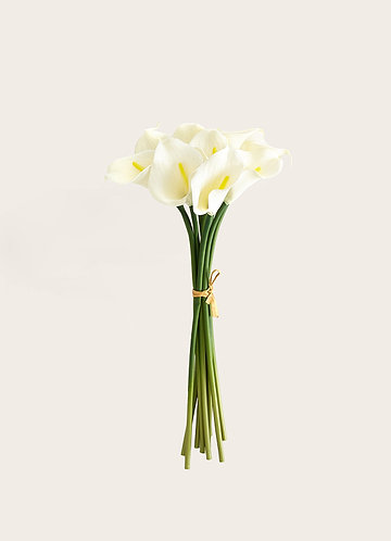 front Artificial Calla Lily Bouquet