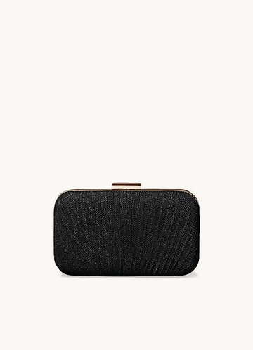 front Champagne Gloss Wrinkle Clutch Bag