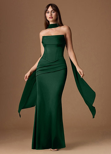 Sorrel Emerald Green Corset Two-Piece Sets image1