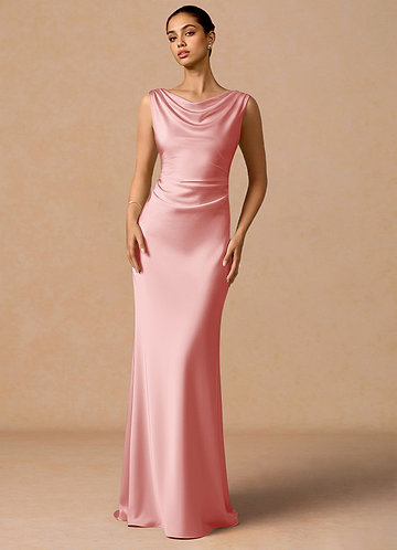 vestido Maxi Rosa Nebuloso Evarine image1