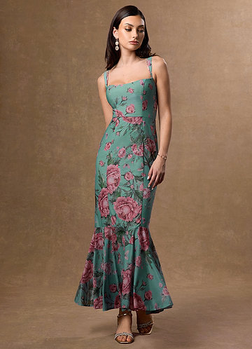 Cynthia Rose Garden Print Maxi Dress image1