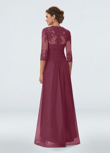 mulberry mother of the bride dress