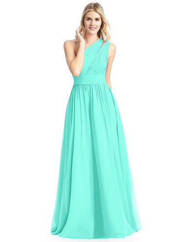 spa blue bridesmaid dresses