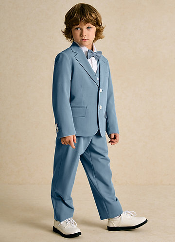 front Oliver Boys Light Blue 5-Piece Suit
