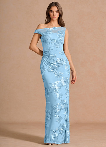 Melian Taivaansininen Maxi mekko image1