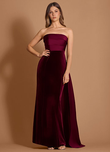 Catherine Wine Maxi Dress image1