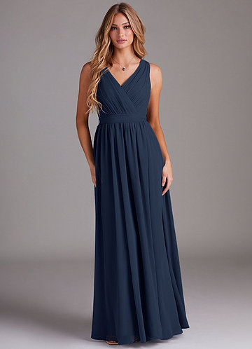 Dark Navy Lace Bridesmaid Dresses | Azazie
